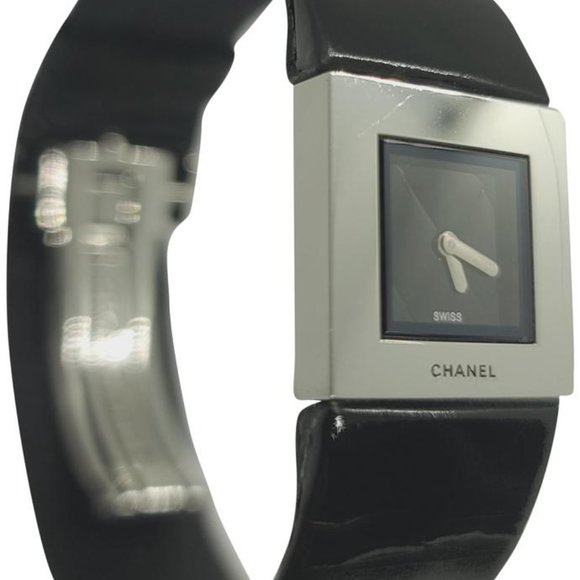 CHANEL Black Silver Matrasse 18mm Women's Watch - Picture 7 of 16